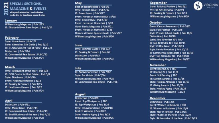 2021 special events